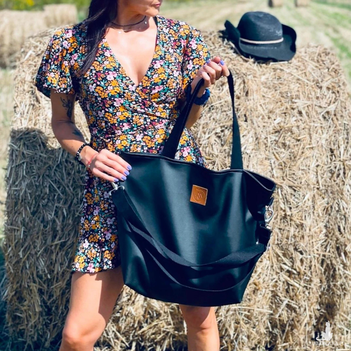 Torba shopper "Mili Duo MD2" - czarna